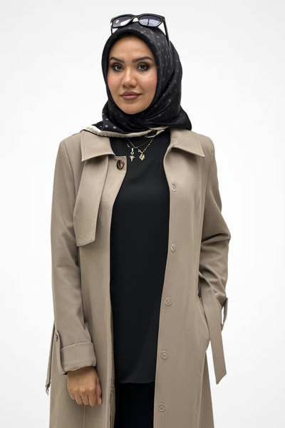 KAREN KLASİK TRENÇKOT K774 VİZON