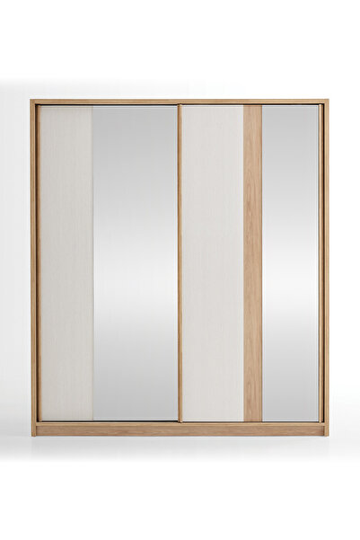 Enza Home Perge Sürgü Kapaklı Gardırop - 197 cm