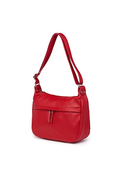 myOwn Poșetă Amelia roșie din piele naturală