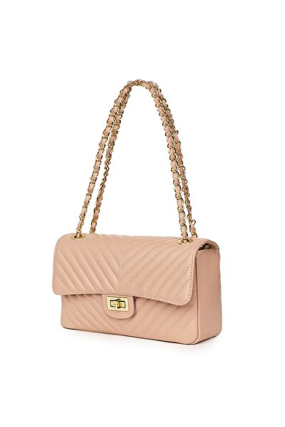 myOwn Anna pink quilted leather purse