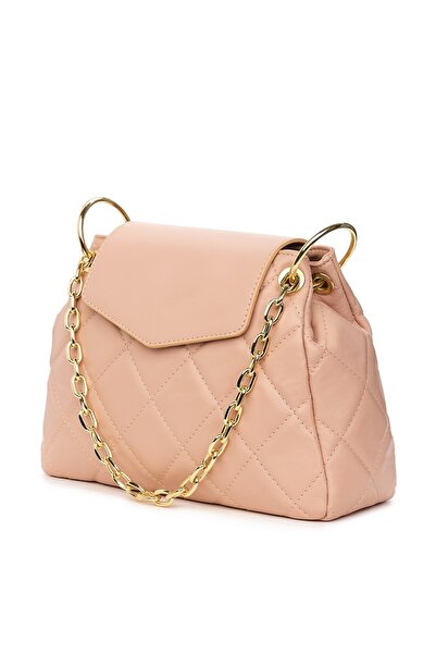 myOwn Evia pink quilted leather bag
