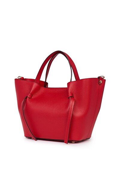 myOwn Geantă shopper Veronica roșie din piele naturală