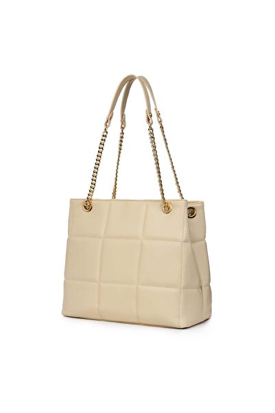 myOwn Cream Azalea quilted leather bag