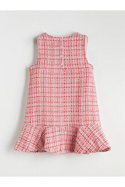 LC Waikiki V Yaka Kız Çocuk Elbise ve Külotlu Çorap