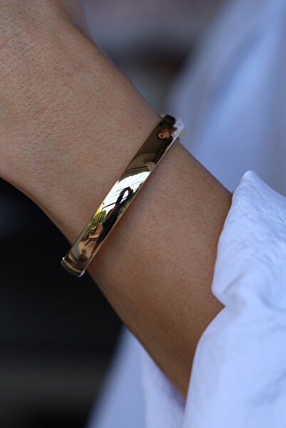 Yenigün Kuyumculuk 14 Ayar Altın Minimal Cila Detaylı Parlak Yüzey Silindir K...