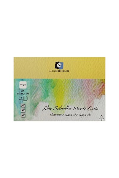 Genel Markalar Supertrend Monte Carlo Sulu Boya Defteri Blok 300 gr. A4 10 ya...