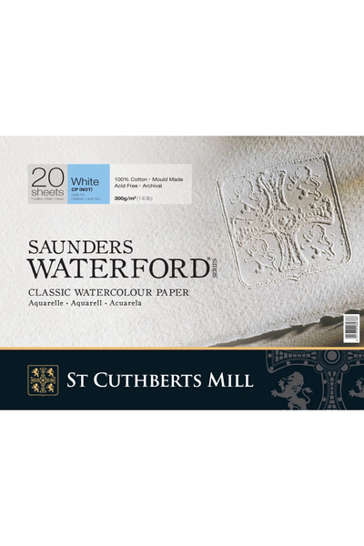 Genel Markalar St. Cuthberts Mill Saunders Waterford Sulu Boya Defteri Blok Soğuk Baskı - Orta Doku 300 gr. 23x31 c
