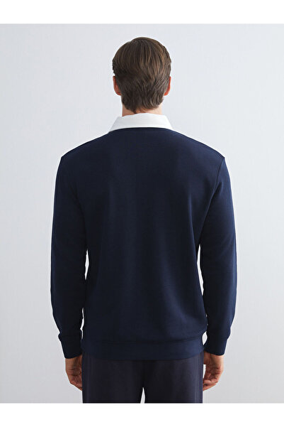 LC Waikiki Good Quality Parts from Celebi Store | Contrast Polo Collar Men's Sweatshirt