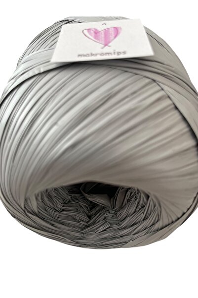 Makromİps Premium (100 GR) Polyester Rafya Kâğıt Ip Bodrum Deri Görünümlü Saten Milano Muadili Çanta Ipi