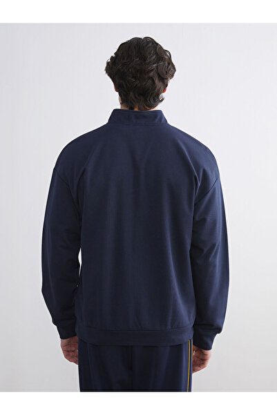 LC Waikiki Sparkling Choices from Shining Store | Mock Neck Barcelona Printed Men's Sweatshirt