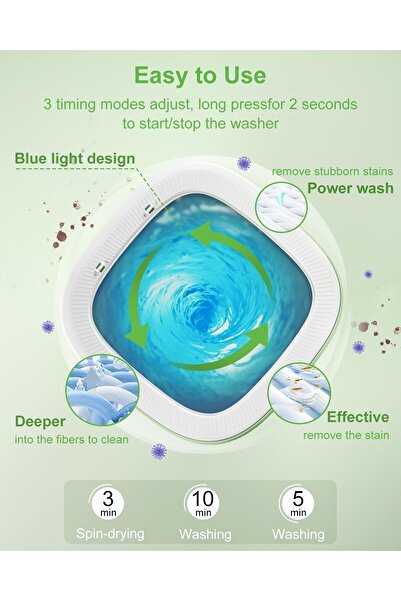 Bonjour Portable Washing Machine, Mini Washer, Foldable Washer