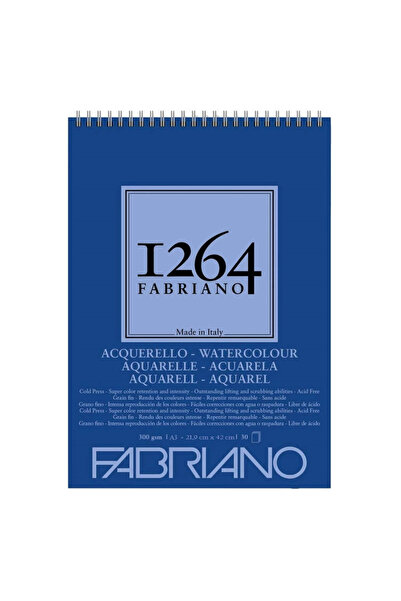 Genel Markalar Supertrend 1264 Watercolour Pad Üstten Spiralli Sulu Boya Deft...