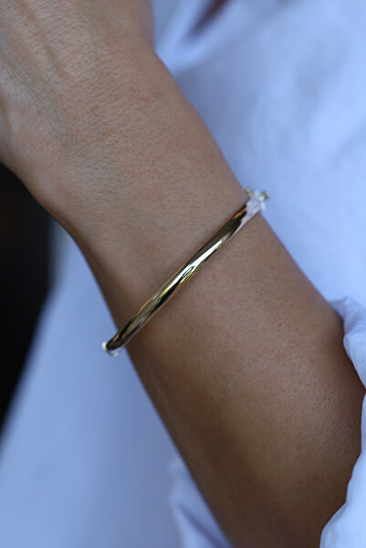 Yenigün Kuyumculuk 14 Ayar Altın Düz Silindir 5.10 gr Kelepçe