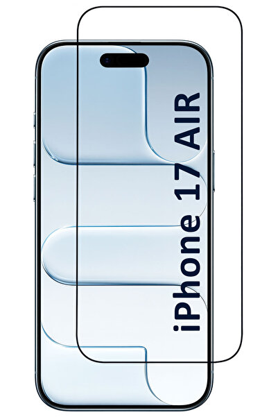 CEPSTOK iPhone 17 Air Kırılmaz Cam 5D Tam Kaplayan 9H Temperli Ekran Koruyucu