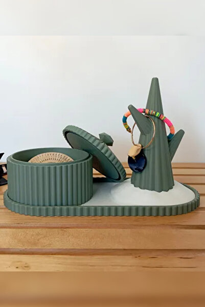 Genç 3D Cutie de bijuterii Terra |   Organizator elegant și decorativ pentru ...