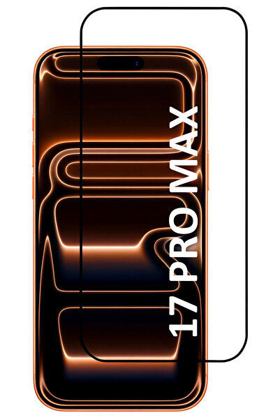 CEPSTOK iPhone 17 Pro Max Kırılmaz Cam 5D Tam Kaplayan 9H Temperli Ekran Koru...