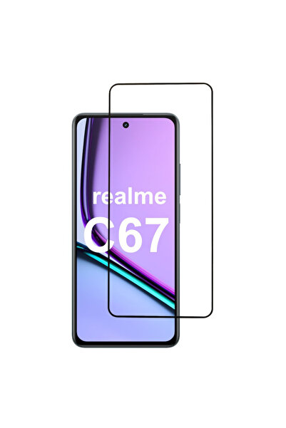 realme Folie de sticlă pentru C67 - Lipici complet