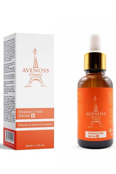 Avenoss Dermo سيروم فيتامين سي من أفينوس ديرمو لتفتيح البشرة بنسبة 10%، 30 مل