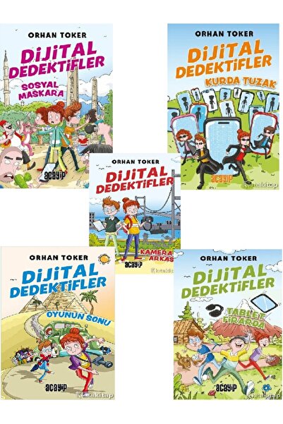 Kronik Kitap Dijital Dedektifler 1-2-3-4-5 - Orhan Toker 5 KİTAP SET ( ÜCRETS...