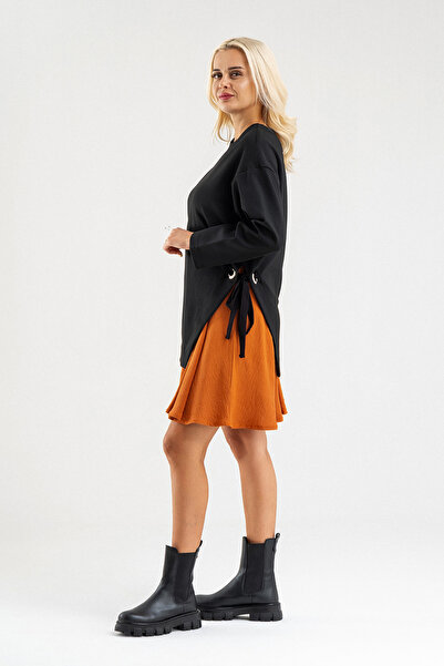 Bold & Young Bold&Young Women's Aerobin Fabric Steel Fabric Dress with Bird Eye Detail