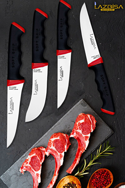 LAZBİSA Soft Serisi Mutfak Bıçak Seti Et Ekmek Sebze Salata Börek Şef Bıçağı ...