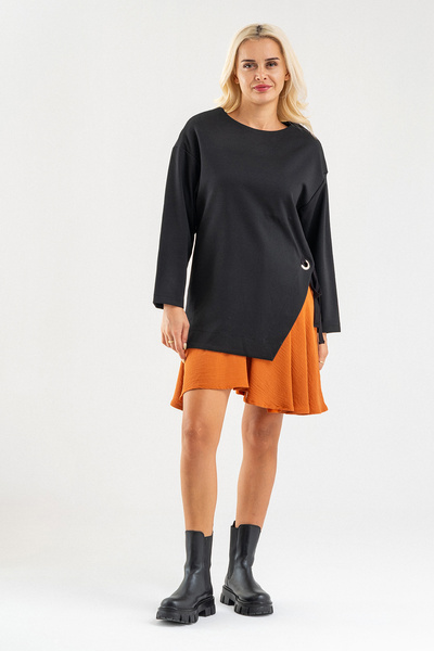 Bold & Young Bold&Young Women's Aerobin Fabric Steel Fabric Dress with Bird Eye Detail