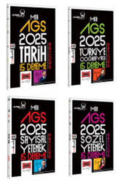 Yargı Yayınları 2025 MEB-AGS Anka Serisi (Sayısal-Sözel-Tarih-Coğrafya) Denem...