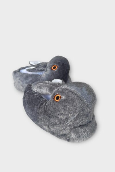 Liger Rabbit Model Inflatable Plush Children's Slippers Smoked