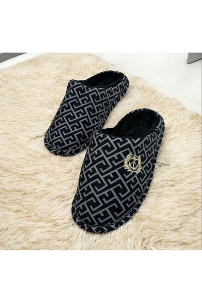 Lion Winter Indoor Fur-Lined Men's Guest Slippers