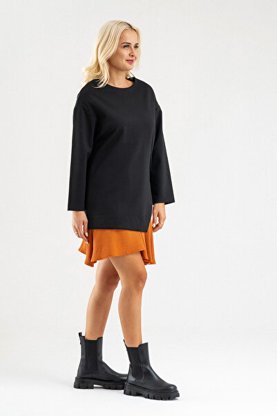 Bold & Young Bold&Young Women's Aerobin Fabric Steel Fabric Dress with Bird Eye Detail