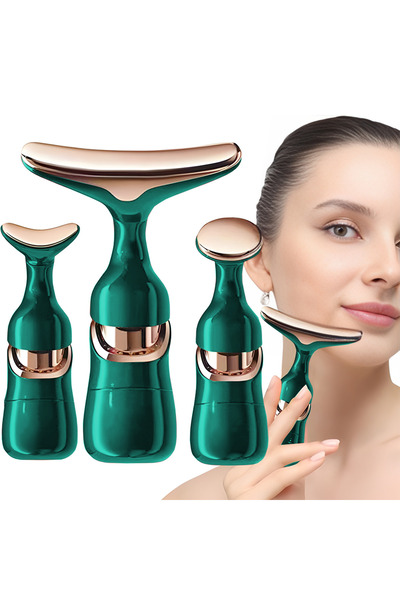 Teno Teno® Facial Massager, 3 in 1, facial lifting and skin care, green