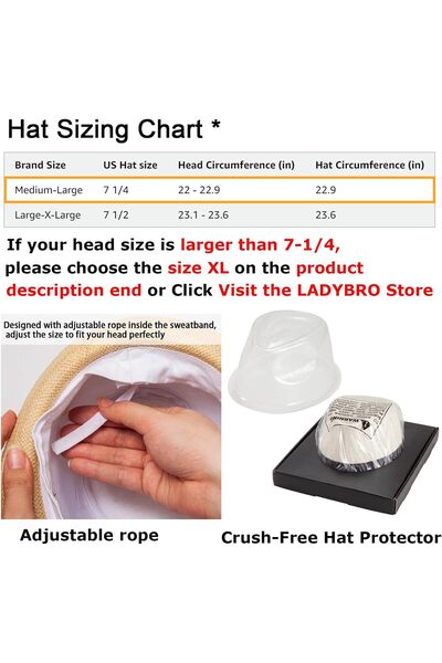 Generic LADYBRO Straw Trilby Fedora Hat for Men 1920s Short Brim Wool Felt Panama Cap 7 1/4