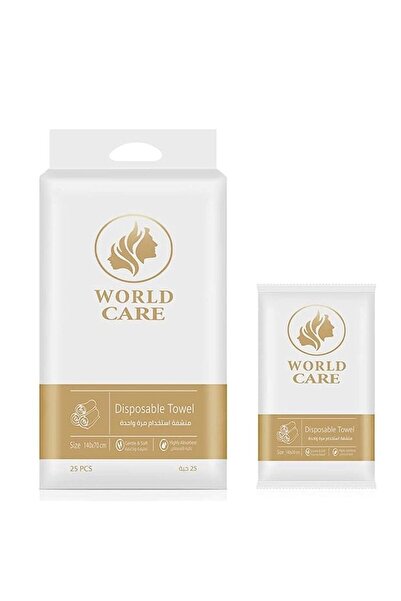 WORLD CARE Disposable Towel 140X70cm High Absorbency Soft and Gentle 25 Pieces