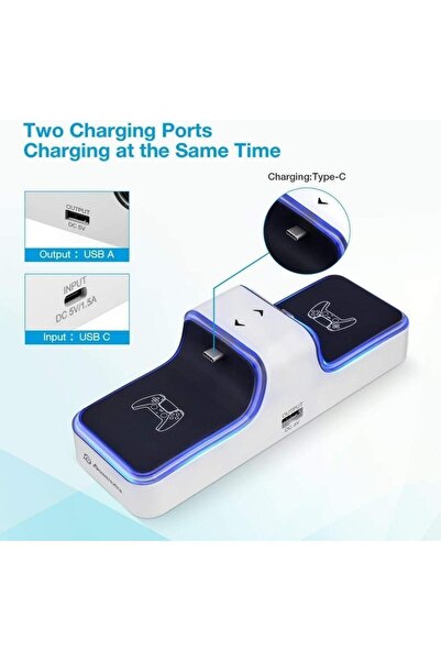 zola Console docking station, Zola®, PS5 compatible, fast charging, 17.6x6x5.4 cm, white