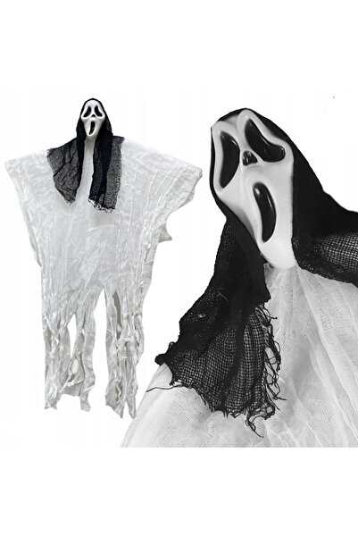 zola Halloween skeleton decoration, hanging, 50 x 90 cm, black/white