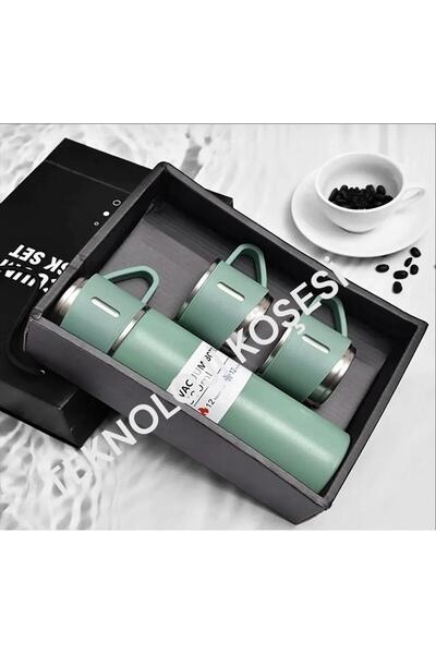 Mio Life 3-Cup Stainless Steel 500 ml Hot and Cold Tea Coffee Water Thermos Beverage Container 12 Hours Insulated 500 L