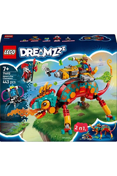 LEGO ® Dreamzzz ™ Mateo's Fire Chameleon 71492 - Creative Toy Building Set for Children 7+ (443P)