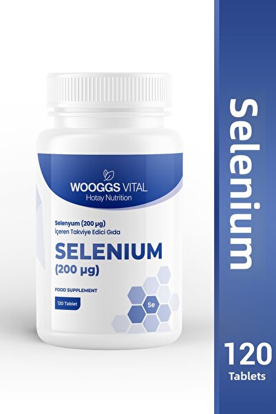 Wooggs Vital مكمل غذائي يحتوي على سيلينيوم (200 مجم) 120 قرصًا