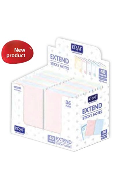 Next Plus Hârtie adezivă pentru note Extend 40 coli 96*146mm Set de 3