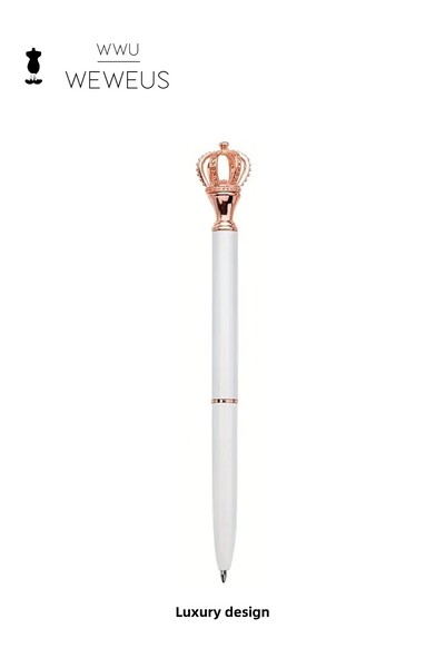 Weweus White Rose Queen Detailed Luxury Ballpoint Pen