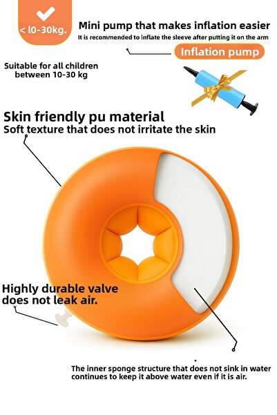 ELVENSE Children's Swimming Arm Set (10-30 kg) – with Pump + Carrying Bag