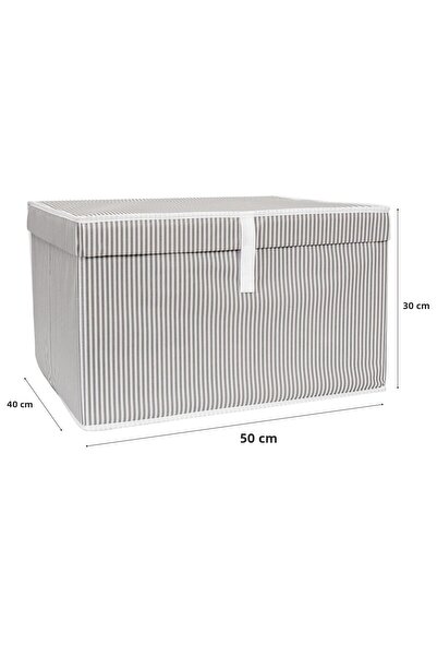 Buclee 50x40x30 εκ. Τσάντα αποθήκευσης κουβέρτας μεγάλου μεγέθους με κάλυμμα κάτω από το κρεβάτι Οργανωτής ντουλάπας