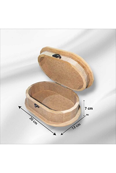 SEKAY AHŞAP صندوق صغير متعدد الأغراض قابل للطلاء بمشبك خشبي للمجوهرات ومستحضر...