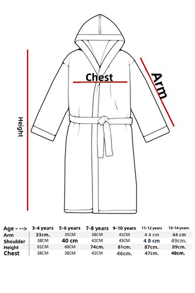 VAROL Bamboo Embroidered Waiter Size Bathrobe - Flamingo