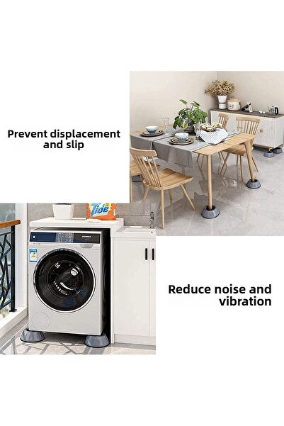 famous White Goods Legs Set of 4 Anti-Slip Anti-Vibration and Noise Reduction