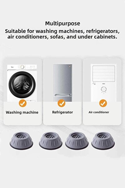 famous White Goods Legs Set of 4 Anti-Slip Anti-Vibration and Noise Reduction