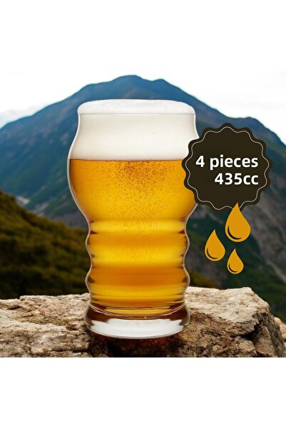 Paşabahçe 4-Pack Craft Lager Beer Glasses,420685,Craftbeer,435Cc,Soft Drink,C...