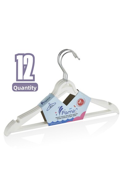 Beray 12 Pieces Special Design - Wooden Look Children and Baby Clothes Hanger Clothes Hanger