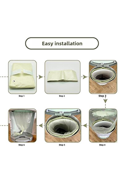 Korbell 1000 Baby Diaper Capacity Spring Flowers Scented Domestic Garbage Bag Compatible with 16 Lt Garbage Cans