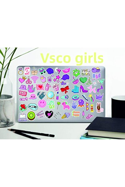 Hediyeni Al مجموعة ملصقات فتاة فيسبو |   ملصق للكمبيوتر المحمول والدفتر والتابلت والهاتف ودفتر الملاحظات ومجلة البوليت